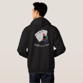 Professionele Poker Speler Dream Aces Hoodie (Achterkant volledig)