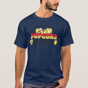 Professionele Popcorneter Ik Hou van Snacks Filmhi T-shirt
