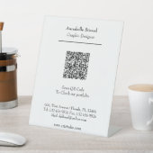 Professionele portfolio Gepersonaliseerde moderne Reclamebord Met Voetstuk (Insitu)
