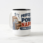 Professionele Powernapper Funny Dad Mok (Voorkant links)