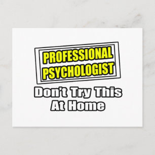 Professionele psycholoog...grap briefkaart
