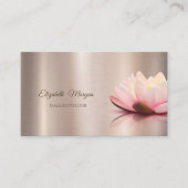 Professionele psycholoog Therapist, Lotus, Yoga Visitekaartje (Voorkant)