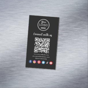 Professionele QR-code Een verbinding met sociale m Magnetisch Visitekaartje