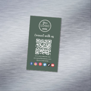 Professionele QR-code Een verbinding met sociale m Magnetisch Visitekaartje