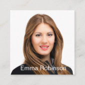 Professionele QR Code Foto Contact Visitekaartjes (Voorkant)