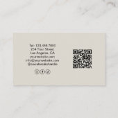 Professionele QR-code holistische gezondheidsthera Visitekaartje (Achterkant)