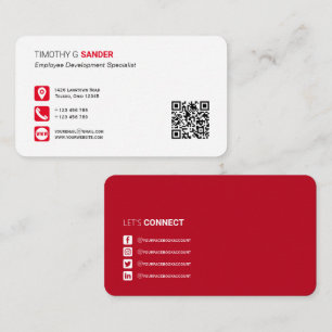 Professionele QR-code met sociale medianetwerk Visitekaartje