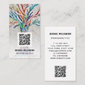 Professionele QR-code Visitekaartje (Voorkant / Achterkant)