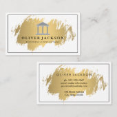 Professionele rand goud geborsteld visitekaartje (Voorkant / Achterkant)