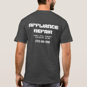 Professionele reclame voor apparaatreparatie t-shirt