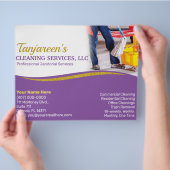 Professionele reiniging/ schoonmaak A4 Flyer (Hand)