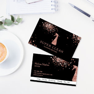 Professionele reinigingsinrichting - Spuitfles Visitekaartje