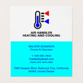 Professionele reparatie, verwarming en koeling HVA Visitekaartjes (Binnenkant ongevouwen)