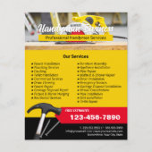 Professionele reparatieservice voor handyman en ve flyer (Voorkant)