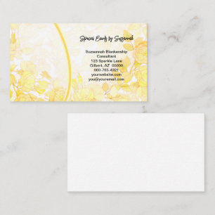 Professionele roze bloemige achtergrond aangepaste visitekaartje