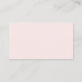 Professionele roze Glitter Custom QR Code Visitekaartje (Achterkant)