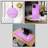 Professionele Roze Monogram Desk Mat