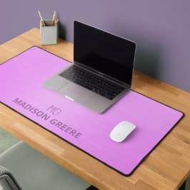 Professionele Roze Monogram Desk Mat