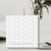 Professionele Sage Groene Monogram Initiaal Letter Post-it® Notes