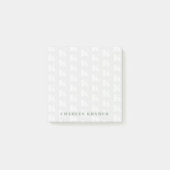 Professionele Sage Groene Monogram Initiaal Letter Post-it® Notes (Voorkant)