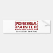 Professionele schilder bumpersticker (Voorkant)