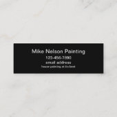 Professionele schilder in het huis mini visitekaartje (Achterkant)