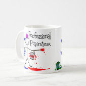 Professionele schilder koffiemok (Voorkant links)