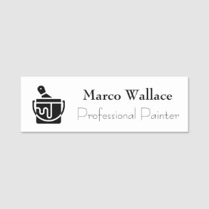 Professionele schilder Logo Aannemer Naamplaatje