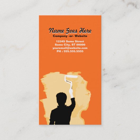 professionele schilder visitekaartje (Voorkant)