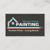 Professionele schilderdiensten - House Painter Bus Visitekaartje (Voorkant)