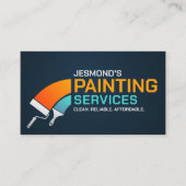 Professionele schilderdiensten - House Painter Bus Visitekaartje (Voorkant)