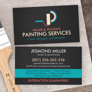 Professionele schilderdiensten - House Painter Bus Visitekaartje
