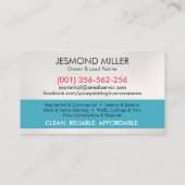 Professionele schilderdiensten - House Painter Visitekaartje (Achterkant)