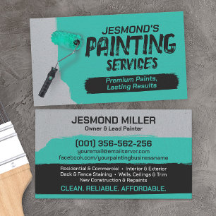 Professionele schilderdiensten - House Painter Visitekaartje