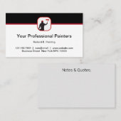 Professionele schilders Moderne Visitekaartjes (Voorkant / Achterkant)