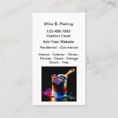 Professionele schilders Moderne Visitekaartjes (Achterkant)