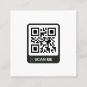 Professionele Schone Douanebedrijf Logo QR Code Contactkaartje (Achterkant)