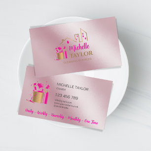 Professionele schoonmaak van huizen en Kantoor Visitekaartje