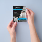 Professionele Schoonmaakdienst voor Thuis Flyer (Hand)