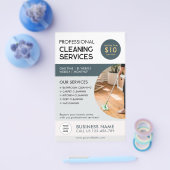 Professionele schoonmaakdiensten flyer (Enkel)
