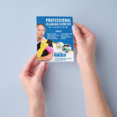 Professionele schoonmaakdiensten flyer (Hand)