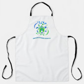 Professionele schoonmaakdiensten Groen Blauw Logo Schort (Voorkant)