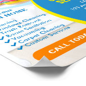 professionele schoonmaakdiensten poster (Hoek)