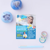 Professionele schoonmaakdiensten - Sjabloon Flyer (Enkel)