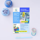 Professionele schoonmaakdiensten Zakelijke flyer (Enkel)