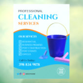 Professionele Schoonmaakservice Ruitstickers Raamsticker (Vel 3)