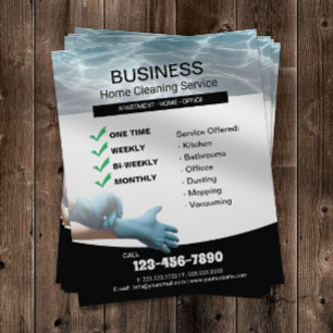 Professionele Schoonmaakservice voor Huishoudens Flyer