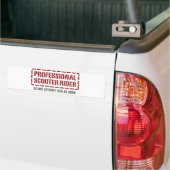 Professionele scooter bumpersticker (Op Truck)