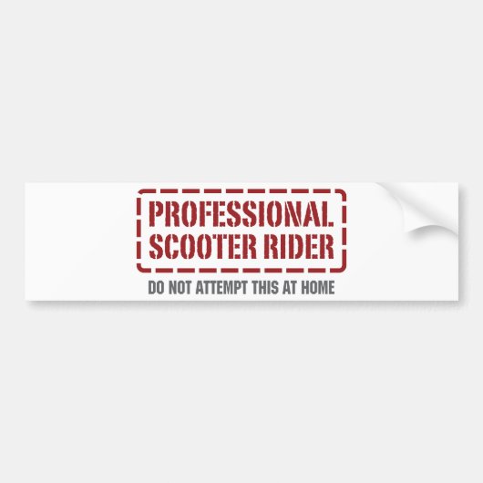 Professionele scooter bumpersticker (Voorkant)