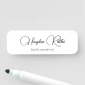 Professionele scriptwittewerksteller naamplaatje (In situ)